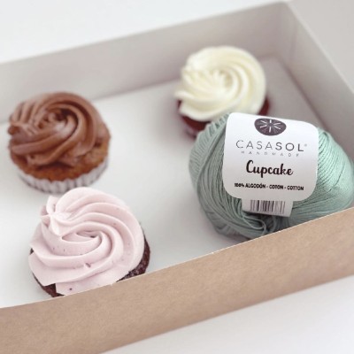1643 Algodón - CUPCAKE - Piedra (503)