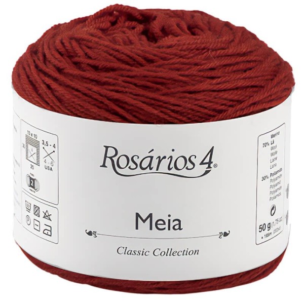 Rosarios4 - MEIA  VERMELHO